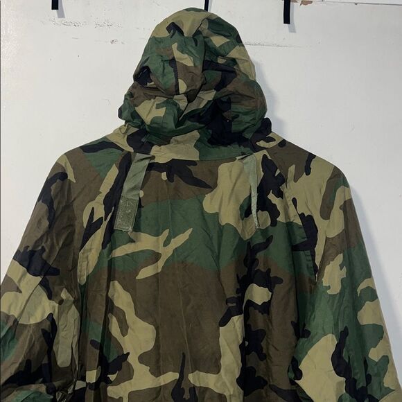 ORC INDUSTRIES Woodland Camouflage Improved Rainsuit Parka-L - Picture 7 of 9